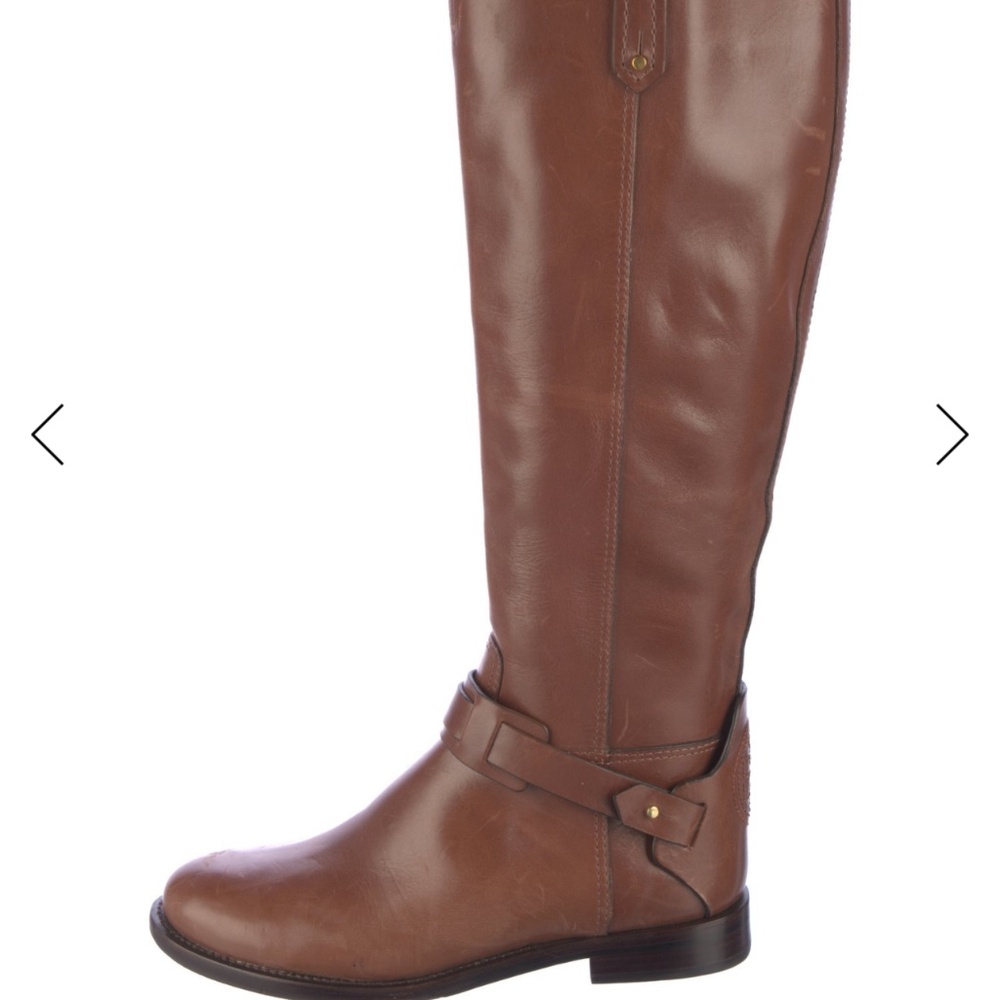 Tory Burch Leather Knee High Riding Boots